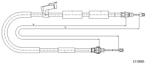 Cable Pull, parking brake (17.0685)