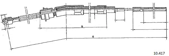 Cable Pull, parking brake (10.417)