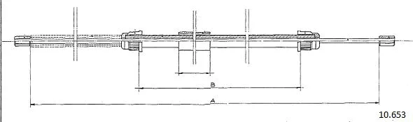 Cable Pull, parking brake (10.653)