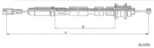 Cable Pull, clutch control (10.3291)