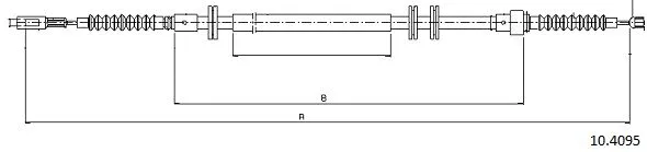 Cable Pull, parking brake (10.4095)