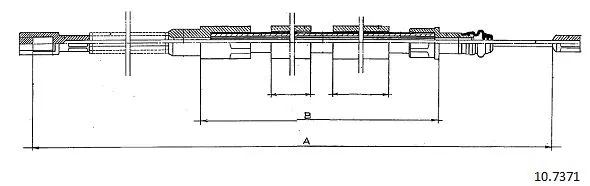 Cable Pull, parking brake (10.7371)
