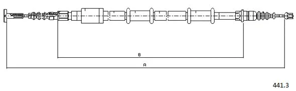 Cable Pull, parking brake (441.3)