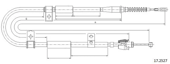 Cable Pull, parking brake (17.2527)
