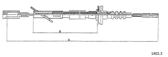 Cable Pull, clutch control (1402.3)