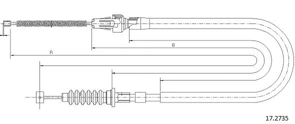 Cable Pull, parking brake (17.2735)
