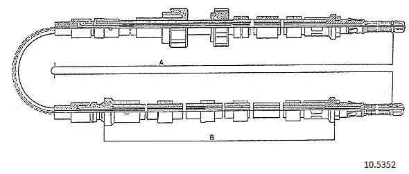Cable Pull, parking brake (10.5352)