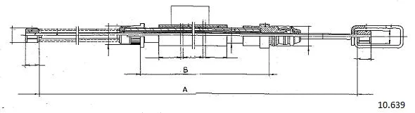 Cable Pull, parking brake (10.639)