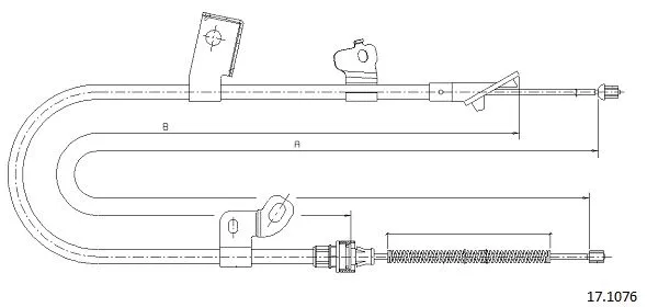 Cable Pull, parking brake (17.1076)