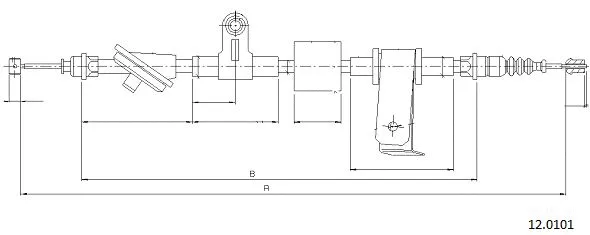Cable Pull, parking brake (12.0101)