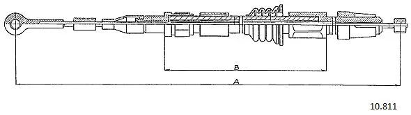 Cable Pull, parking brake (10.811)