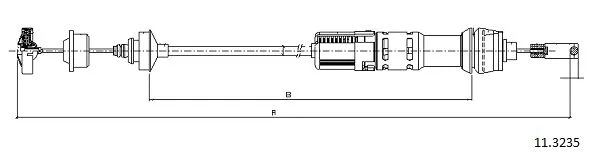 Cable Pull, clutch control (11.3235)