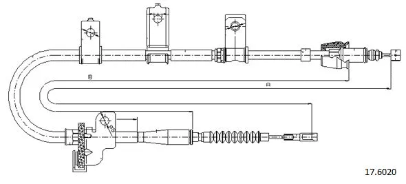 Cable Pull, parking brake (17.6020)