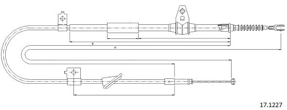 Cable Pull, parking brake (17.1227)