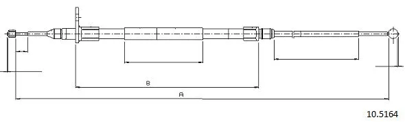 Cable Pull, parking brake (10.5164)