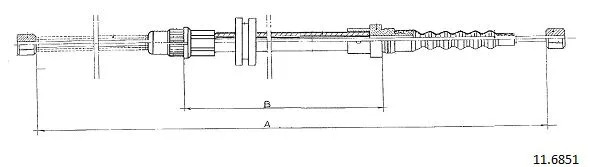 Cable Pull, parking brake (11.6851)