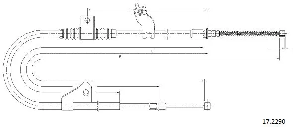 Cable Pull, parking brake (17.2290)