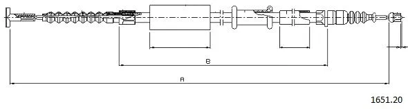 Cable Pull, parking brake (1651.20)