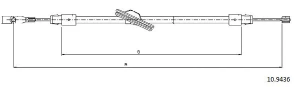 Cable Pull, parking brake (10.9436)