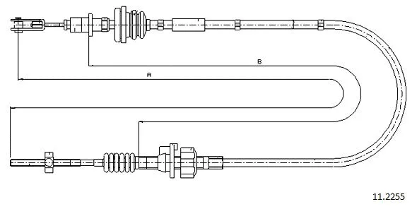 Cable Pull, clutch control (11.2255)