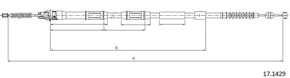 Cable Pull, parking brake (17.1429)