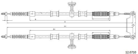 Cable Pull, parking brake (12.0710)