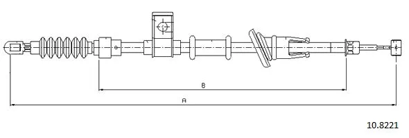 Cable Pull, parking brake (10.8221)