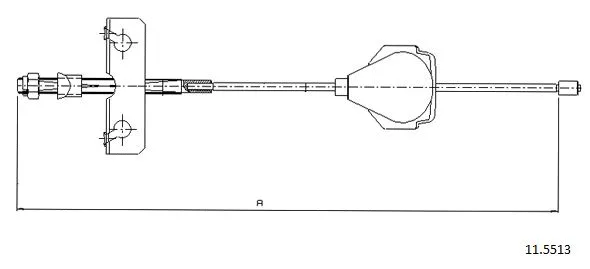 Cable Pull, parking brake (11.5513)