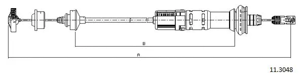 Cable Pull, clutch control (11.3048)