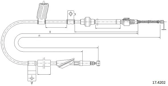 Cable Pull, parking brake (17.4202)