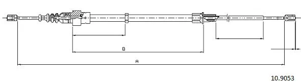 Cable Pull, parking brake (10.9053)