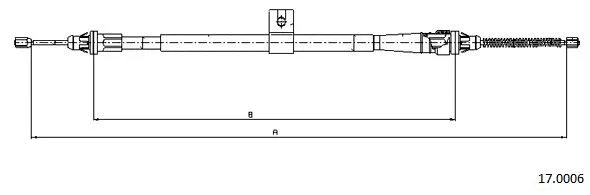 Cable Pull, parking brake (17.0006)