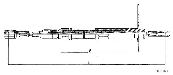 Cable Pull, parking brake (10.943)