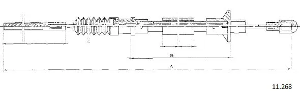 Cable Pull, clutch control (11.268)