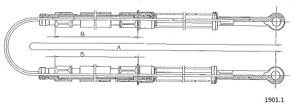Cable Pull, parking brake (1901.1)