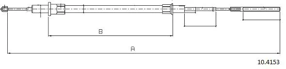 Cable Pull, parking brake (10.4153)