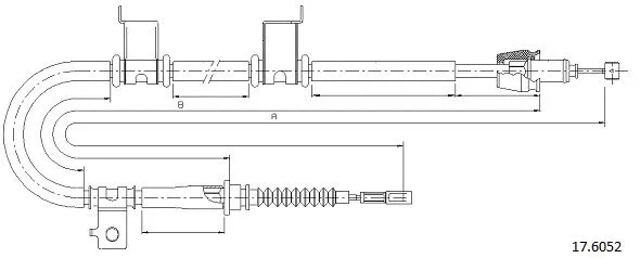 Cable Pull, parking brake (17.6052)