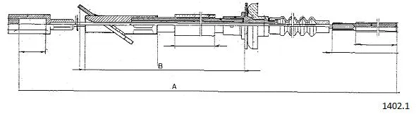 Cable Pull, clutch control (1402.1)