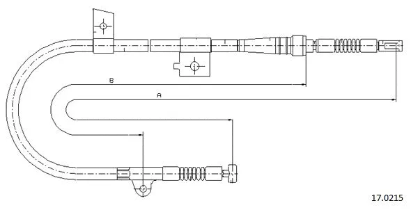 Cable Pull, parking brake (17.0215)