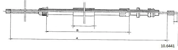 Cable Pull, parking brake (10.6441)