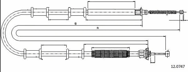 Cable Pull, parking brake (12.0747)