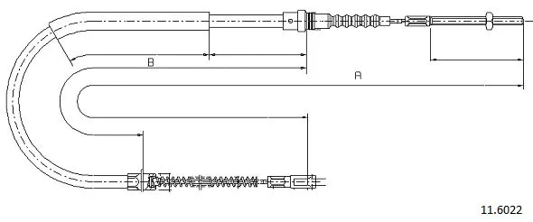 Cable Pull, parking brake (11.6022)