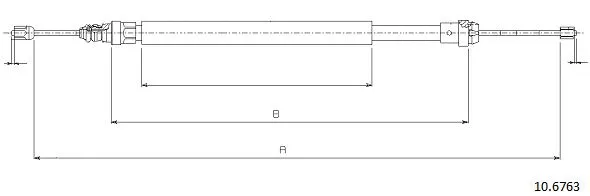 Cable Pull, parking brake (10.6763)