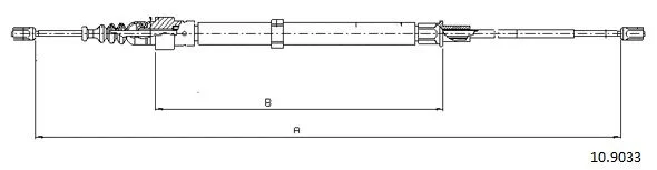 Cable Pull, parking brake (10.9033)