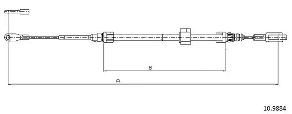 Cable Pull, parking brake (10.9884)