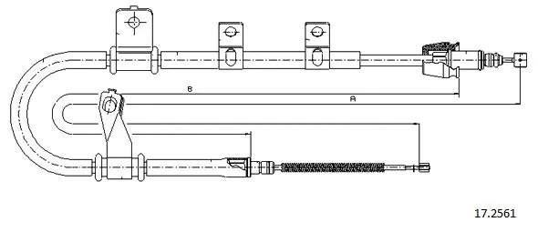 Cable Pull, parking brake (17.2561)