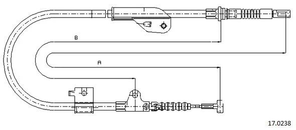 Cable Pull, parking brake (17.0238)
