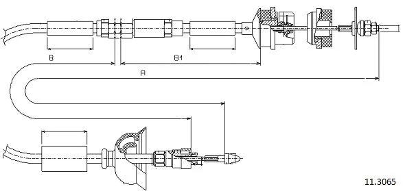 Cable Pull, clutch control (11.3065)