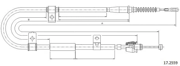 Cable Pull, parking brake (17.2559)