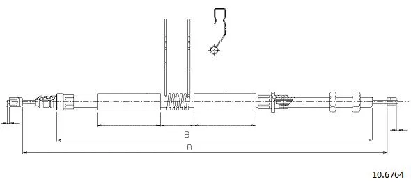 Cable Pull, parking brake (10.6764)